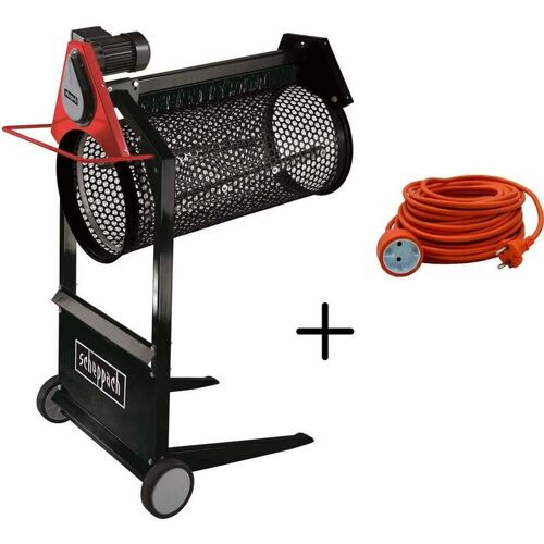 Tamis Rotatifs 360w Tambour 400mm Scheppach Rs400 + Extension Câble 20 Mt