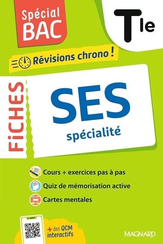Spécial Bac 2026 - Fiches Ses Tle - Tout Le Programme En 59 Fiches, Cours Ultra-Visuels, Schémas-Bilans, Exercices, Quiz Et Grand Oral