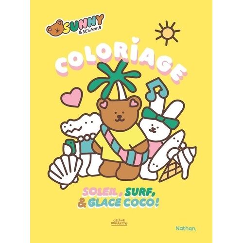 Sunny & Ses Amis Soleil, Surf & Glace Coco ! - Coloriage