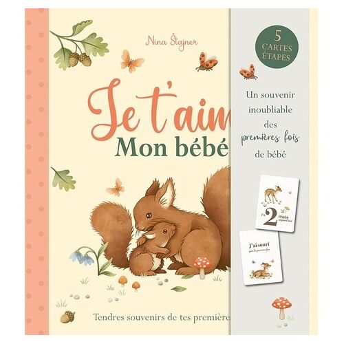 Je T'aime Mon Bébé - 5 Cartes Étapes
