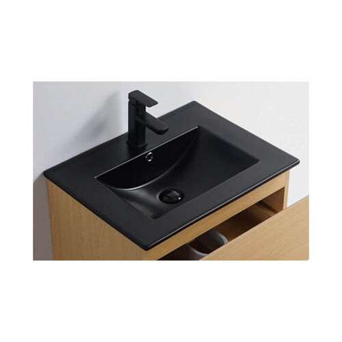 Vasque Céramique à Encastrer - Noir Mat - 80x46 Cm - Bali