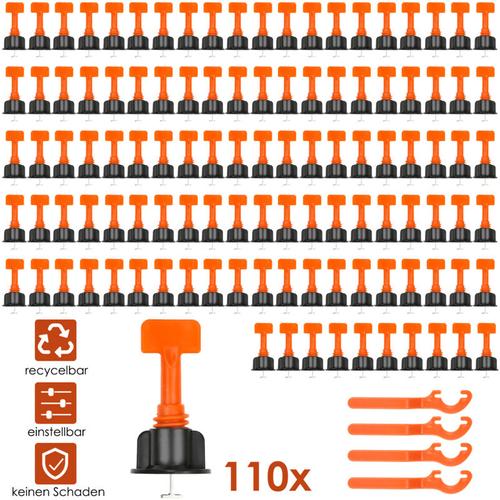 Système De Nivellement De Carreaux 110 Pièces Pack Entretoises De Niveleurs De Carreaux Réutilisébles Pour La Construction