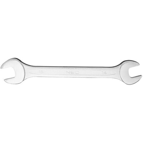Clé à Fourche Double Neo 14x15 Mm - Din 3110, Acier Au Chrome Vanadium