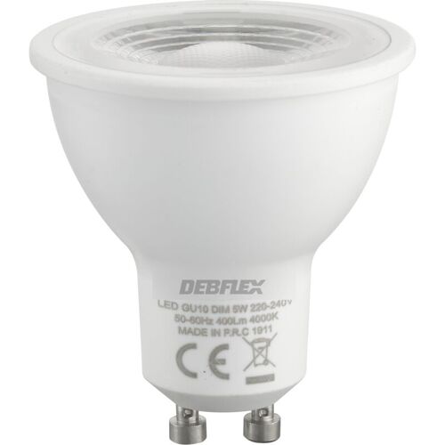 Debflex - Ampoule Spot Smd Verre Transparent Gu10 Variable 5w 4000k 400lm - 600475