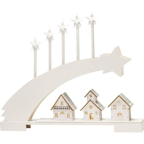 Konstsmide 3284-210 Arche En Bougie étoile Blanc Chaud Led Blanc