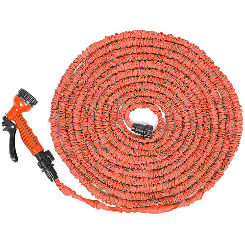 Haloyo - Tuyaux D'Arrosége Extensible Rétractable Avec Pistolet 100ft / 10m - 30m - Orange
