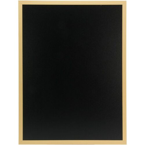 Woody Ardoise - Bois Avec Finition Teck Laqué - Inclus: Feutre-craie Blanc Et Kit De Montage - 60x80cm - Securit