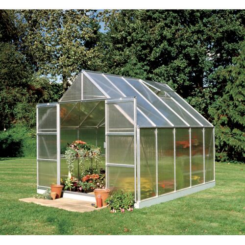 Halls - Serre De Jardin 8.3m² En Aluminium Et Polycarbonate 6mm + Embase 70917 + So1651
