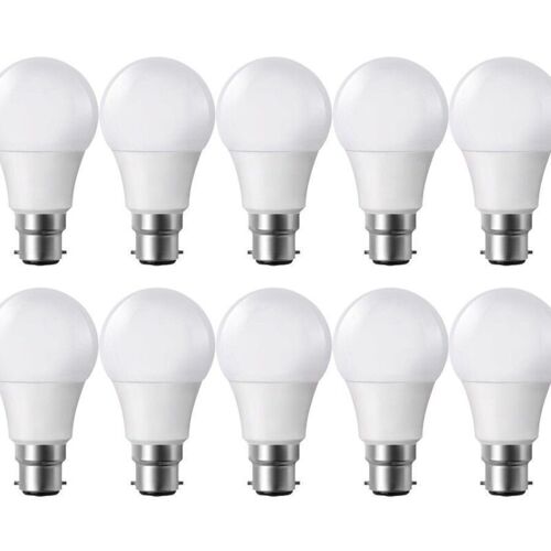 Eclairage Design - Lot De 10 Ampoules Led B22 806 Lumens Eq 60w Blanc Chaud