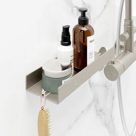 Étagère de salle de bain avec porte-savon, 14 pièces, étagère de