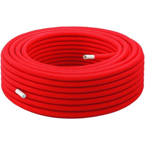 Couronne tube Multicouche prégainé rouge Ø16 longueur 25 mètres