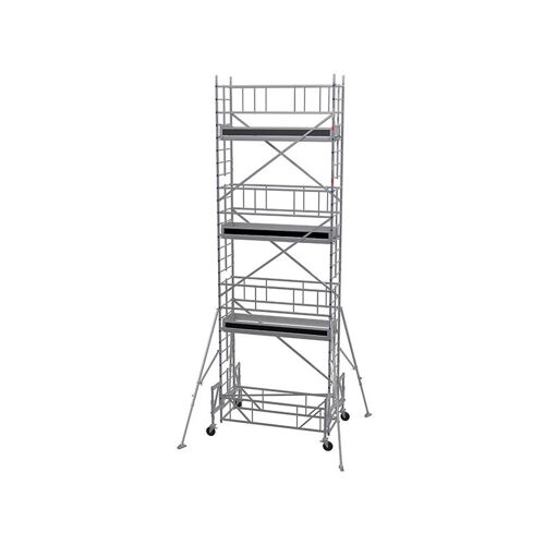 Echafaudage Roulant Alu - Hauteur De Travail Max 12.30m - Ipp-1020t