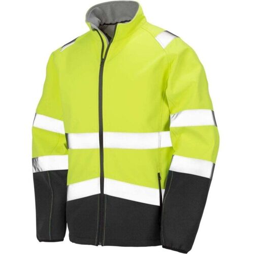 Veste Haute Visibilité Softshell Result High Viz Jaune Fluo Xl