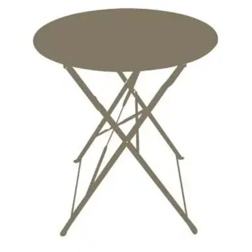 Chalet&jardin - Table Ronde D Extérieur Pliante Bistrot - Taupe