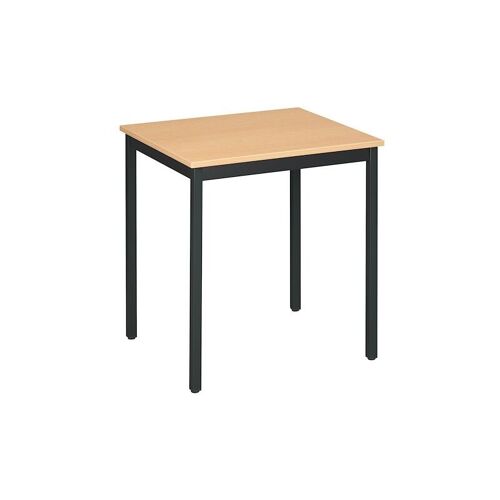 Table Multi-uséges Hêtre L 70 X P 60 Cm - éco - Piétement Noir - Maxiburo