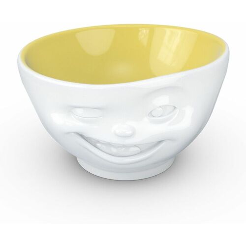 Grand Bol En Porcelaine Hôtelière Clin D'oeil Intérieur Jaune