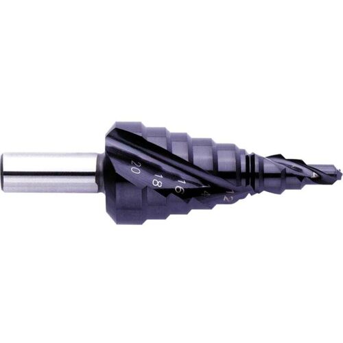 Exact - 796 / 07022 Hss Foret étagé 4 - 20 Mm Tiain Longueur Totale 67 Mm Tige à 3 Surfaces 1 Pc(s) C97785