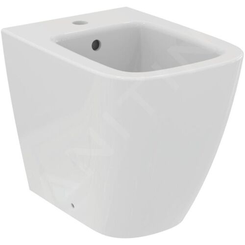 Ideal Standard - I.life S - Bidet à Poser, 355x480 Mm, Avec Trop-plein, Trou Pour Robinetterie, Blanc T459501