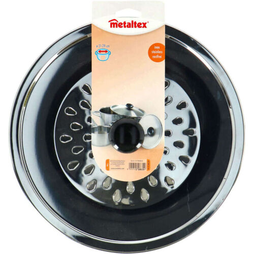 Couvercle Anti-Éclaboussures Metaltex 21-29 Cm En Acier Inoxydable