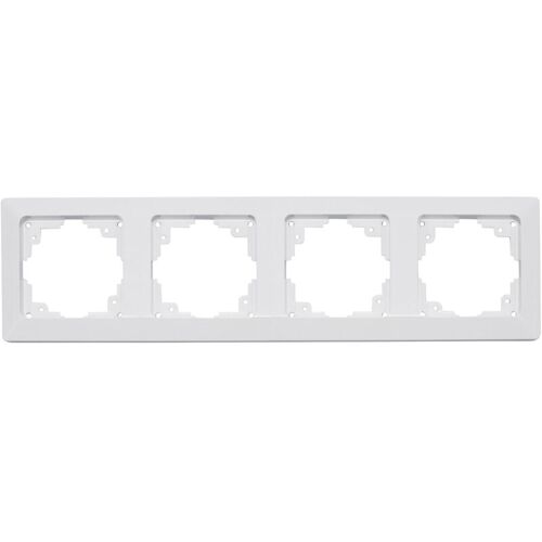 Cadre De Recouvrement Milos 22790, 4 Fois, Blanc Mat