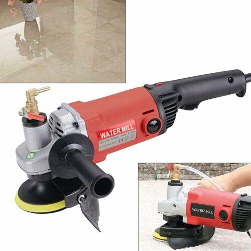 Senderpick - Polisseuse Professionnelle 1400w, Polisseuse électrique Pour Pierre Avec Broyeur à Eau à Vitesse Variable Pour Le Marbre, Les Carreaux De Ciment, Le Granit Et Le Terrazzo.