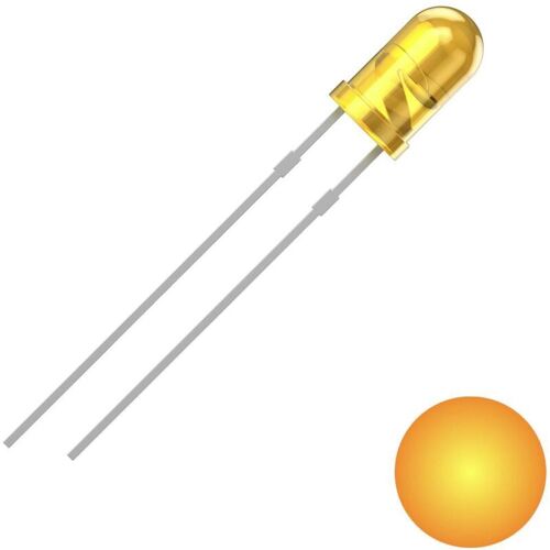 2111o154 Led Jaune Rond 3 Mm 700 Mcd 30 ° 20 Ma 2 V S626032 - Quadrios