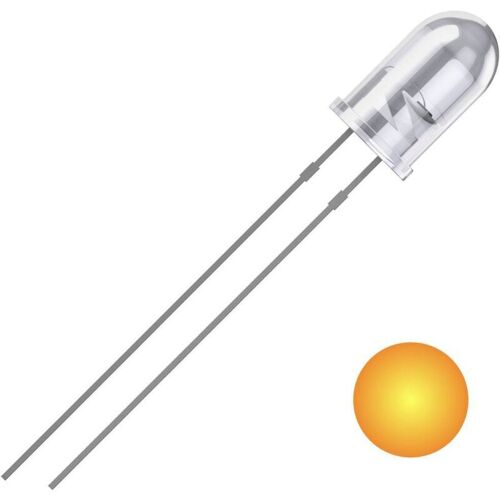 2111o179 Led Jaune Rond 5 Mm 2500 Mcd 25 ° 20 Ma 2 V S620572 - Quadrios