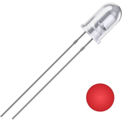 2111o178 Led Rouge Rond 5 Mm 2500 Mcd 25 ° 20 Ma 2 V S620902 - Quadrios