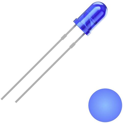 2111o151 Led Bleu Rond 3 Mm 1300 Mcd 30 ° 20 Ma 3 V S626052 - Quadrios
