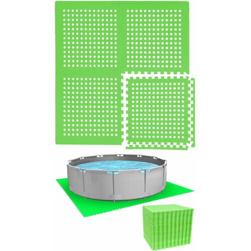 Eyepower - Tapis De Sol Pour Piscine Ronde De 366 Cm - 52 Dalles De Protection Eva 62x62