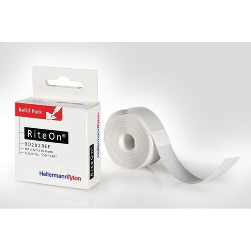 Hellermanntyton - 550-14014 Ro201ref-100-wh Etiquette Riteon 12.70 X 12.70 Mm