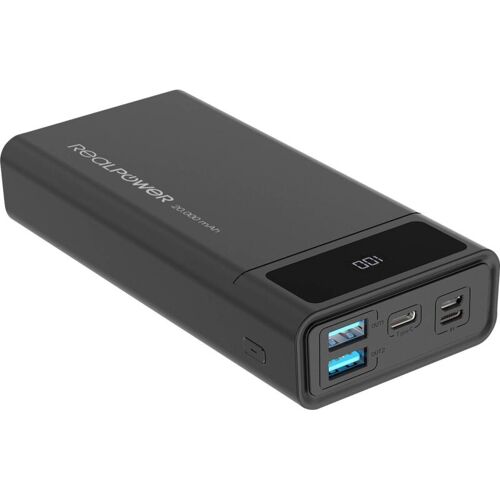 Realpower Pb-20k Batterie Externe 20000 Mah Noir