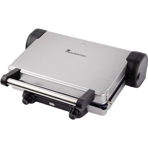 ? Masterpro - Masterpro Électrique Grill À Contact Revêtement Anti-Adhésif Noir,Acier Inoxydable V136623