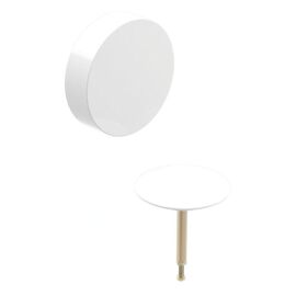 Accessoires - Kit De Finition Pour Vidage De Baignoire, Avec Commande Rotative, D52, Blanc Alpin 150.281.11.1 - Geberit
