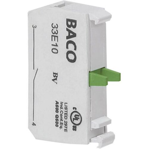 Baco - 33e01c élément De Contact 1 Nf (r) à Rappel 600 V 1 Pc(s)