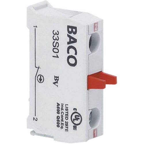 Baco - 33s01 élément De Contact 1 Nf (r) à Rappel 600 V 1 Pc(s)