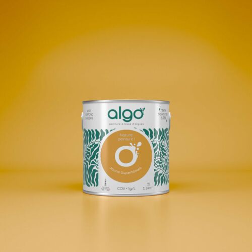 Algo - Peinture écologique sétin - Jaune Superbloom - 2l
