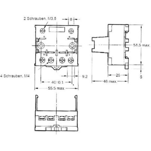 P7lf-06 Support Relais Adapté Pour Série (relais): Série G7l (l X L X H) 55.5 X 56.5 X 35.2 Mm 1 Pc(s) - Omron