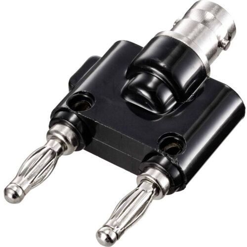 Prise Adaptateur Bnc Femelle - Banane Mâle 4 Mm Droit Noir - Tru Components