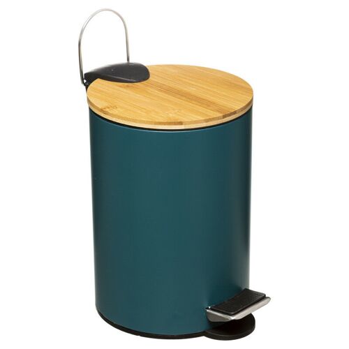 Poubelle sélle De Bain 3 Litres Modern Color Atmosphéra - Pétrole
