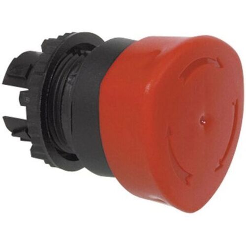 223882 L22ed01 Bouton Champignon Collerette Plastique, Noir Rouge Décrochage Par Rotation 1 Pc(s) - Baco