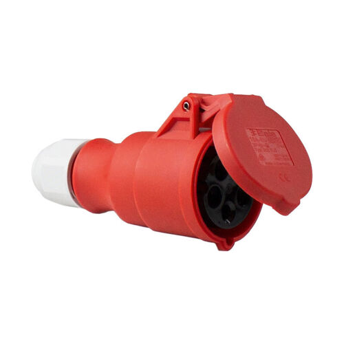Cee Kupplung 400v 16a 5-polig 6h Rot Schraubanschluss Ip44