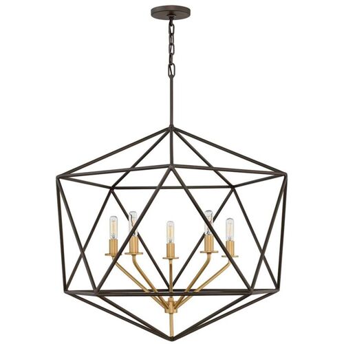Elstead - Lustre Suspension Plafonnier Métal Bronze D 71,1 Cm Lampe Sélle À Manger