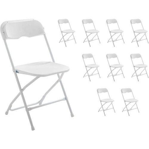 Rekkem - Lot De 10 Chaises Pliantes