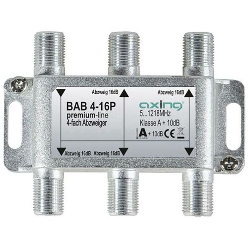 Bab 4-16p Dérivateur Tv Câble 4 Voies 5 - 1218 Mhz X998011 - Axing
