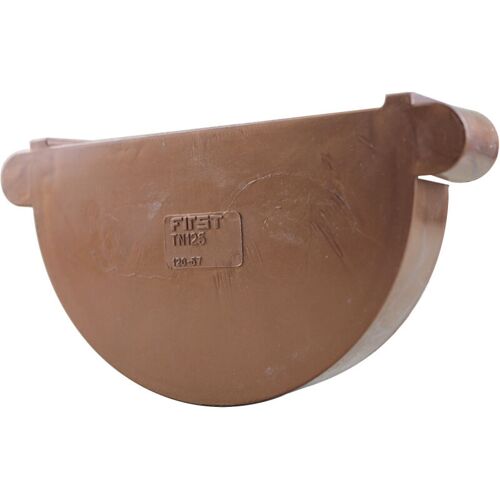 First Plast - Fond De Gouttière Pvc 25 Droite/gauche - Aspect Cuivre