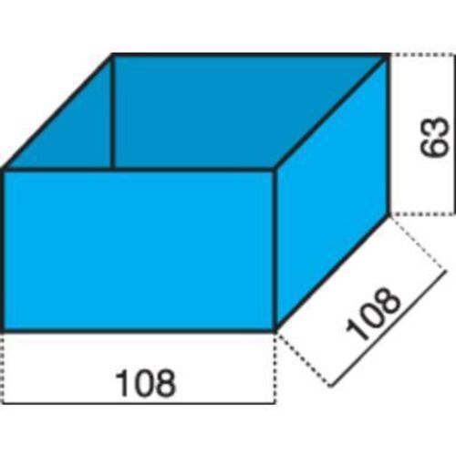 Insert De Coffret De Rangement Hünersdorff 624300 (l X L X H) 108 X 108 X 63 Mm Nombre De Compartiments: 1 1 Pc(s) C92809