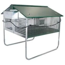 Nature 200420 Ropet Clapier Extérieur Pour Lapin Deux Compartiments D'engraissement 105x123x110cm