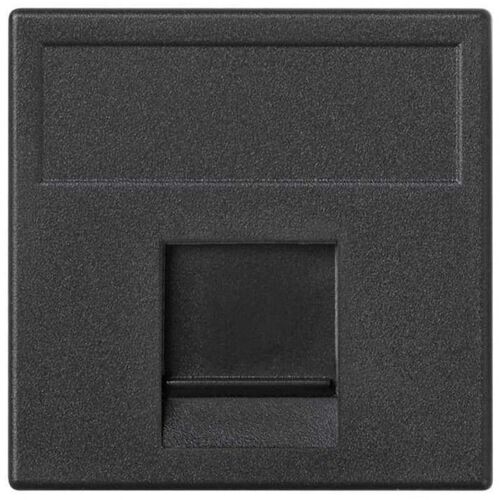 Plaque K45 Vd Cache Poussière Avec 1 Connecteur Amp / Krone Gris Simon K76 / 14