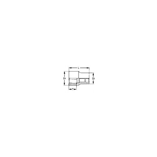 Verre, 1/2, Hexagonal, 11mm Tengtools M1205116-c